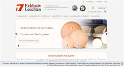 Desktop Screenshot of exklusivleuchten.de