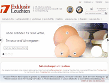 Tablet Screenshot of exklusivleuchten.de